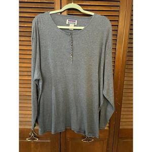 NorthCrest Women's Long Sleeve Henley (Size 26/28W)